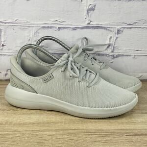 Kizik Madrid Eco Knit Gray Hands Free Sneakers Men's 6.5 Women's 8 Comfort Shoes